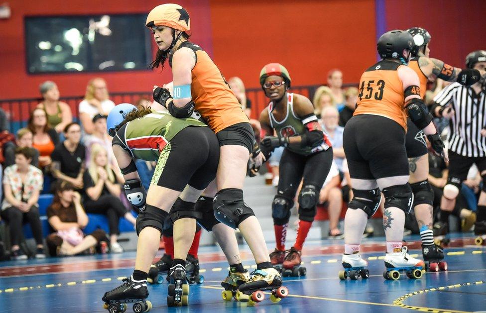 Captain Kid battles it out in the Brawlers final game against the Birmingham Blitz Dames, before they head to Helsinki