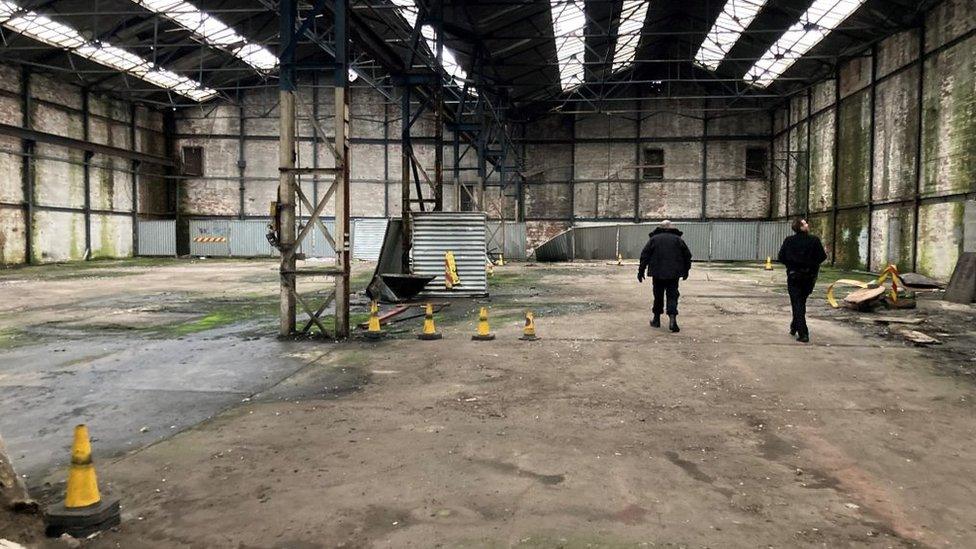 Empty warehouse in north of Liverpool