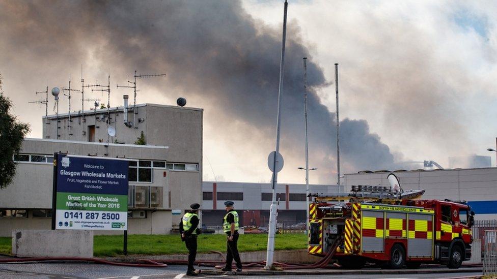 Glasgow fruit market fire