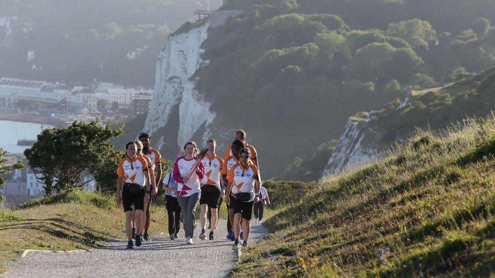 Queen's Baton Relay in Dover