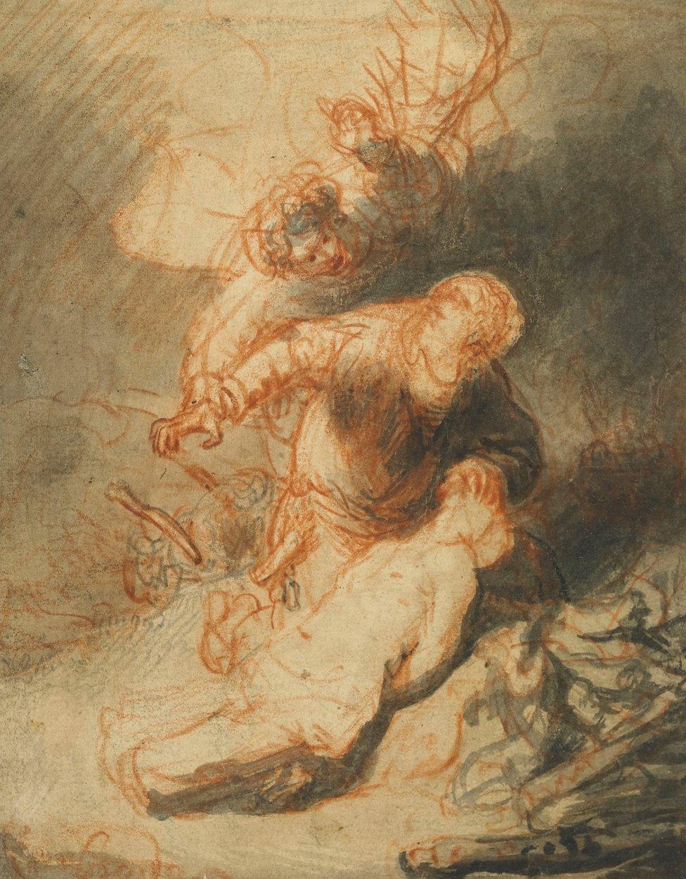 Rembrandt's Angel Preventing Abraham From Sacrificing His Son Isaac