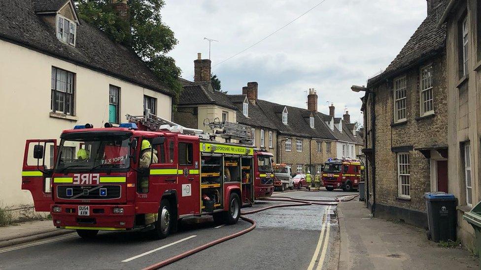 Fire engines in Witney