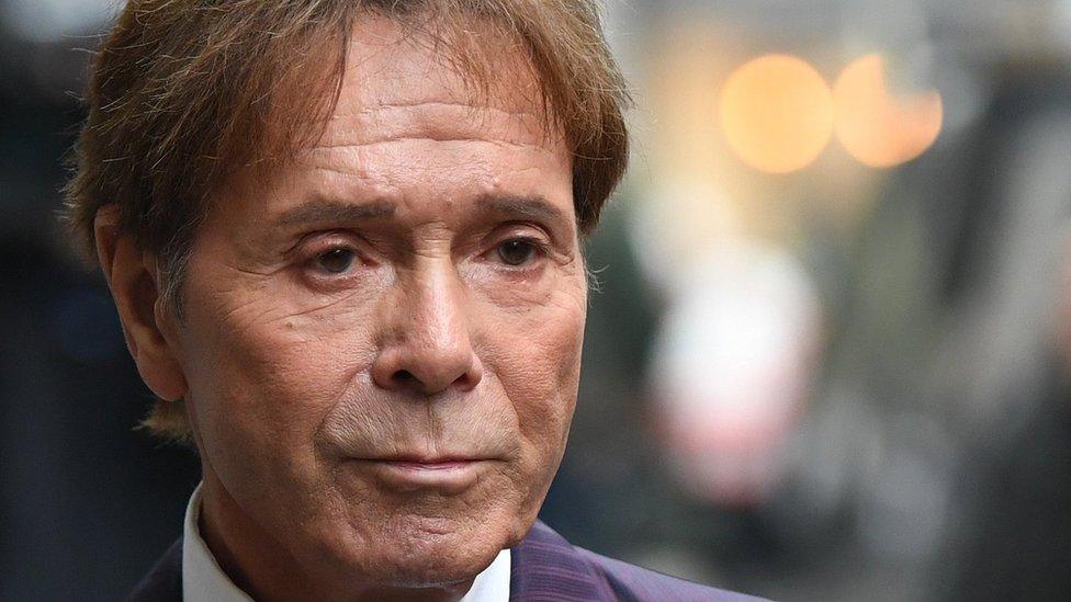 Sir Cliff Richard arriving at High Court on 12 April 2018