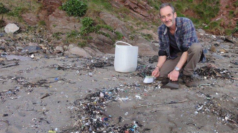 Rob Arnold on Tregantle beach