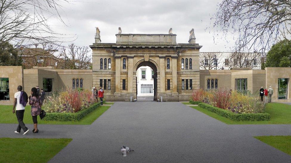 North Lodge at the cemetery after the facelift