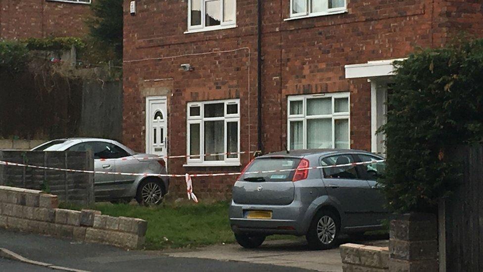 Cordoned off house