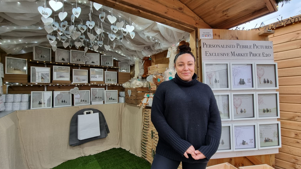 Rita Davanzo outside of her chalet