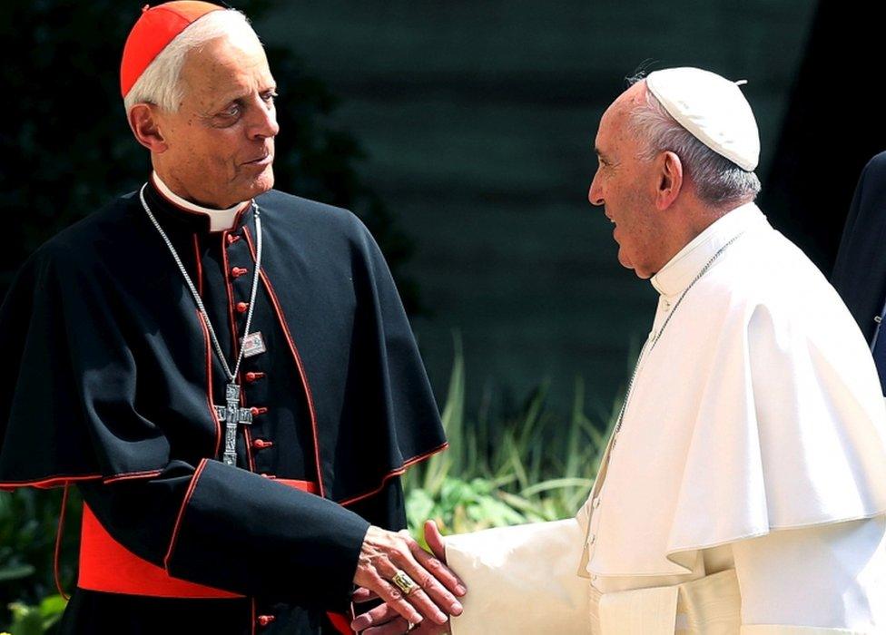 Donald Wuerl and Pope Francis