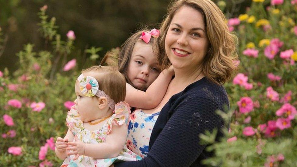 Ashley Albert and her two girls