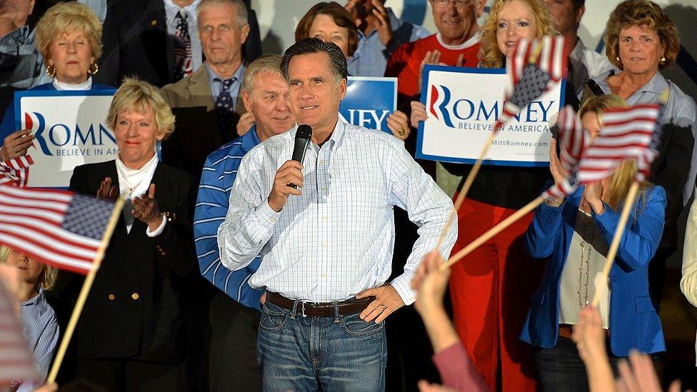 Mitt Romney at an event in 2012