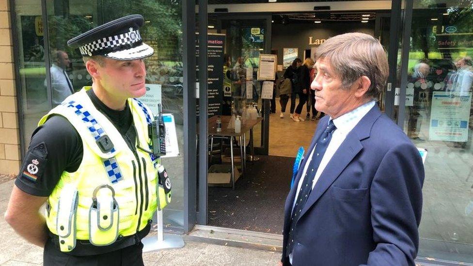 Wiltshire's chief constable greets the new PCC Philip Wilkinson