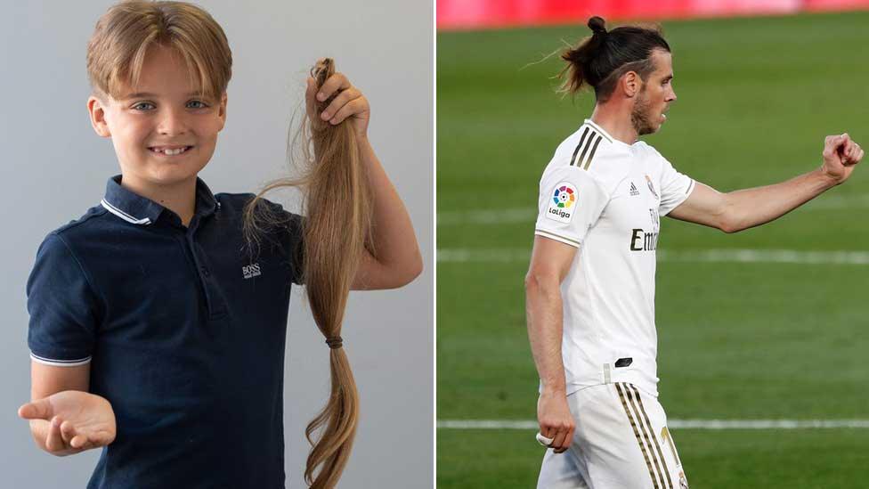 Reilly Stancombe and Gareth Bale