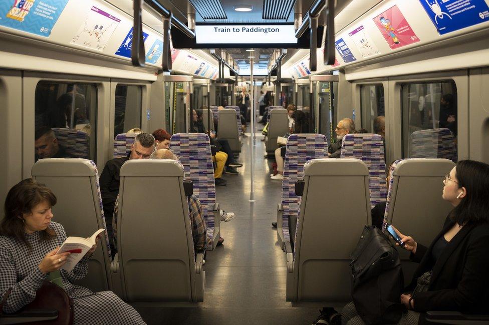 Elizabeth line train carriage