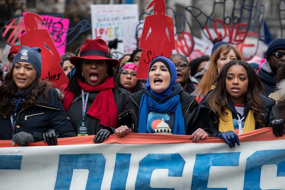 Women at march