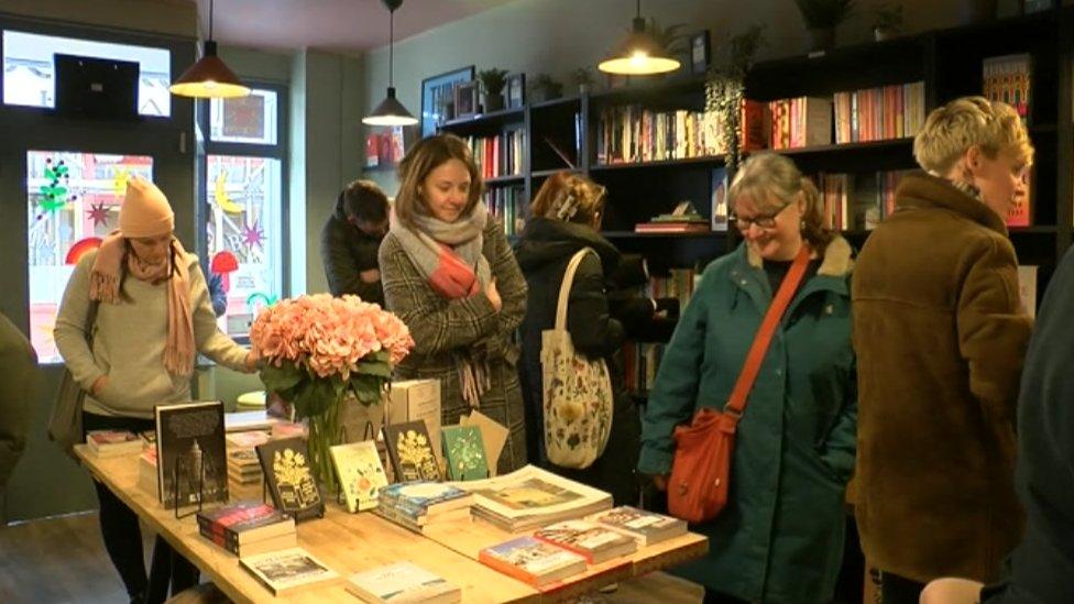 Customers in Book Bodega in Ramsgate