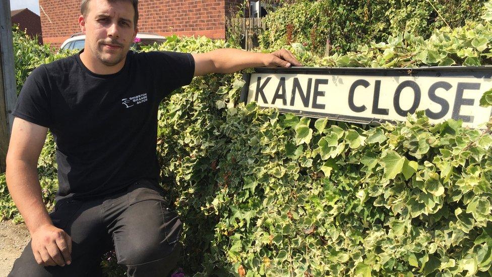 Steve Rawlings on Kane Close,