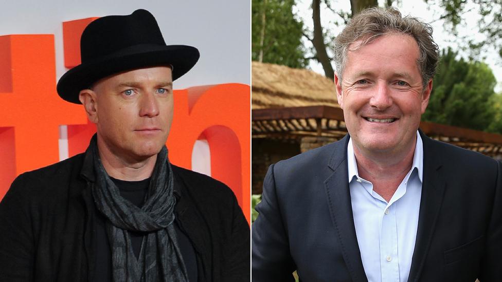 Ewan McGregor and Piers Morgan