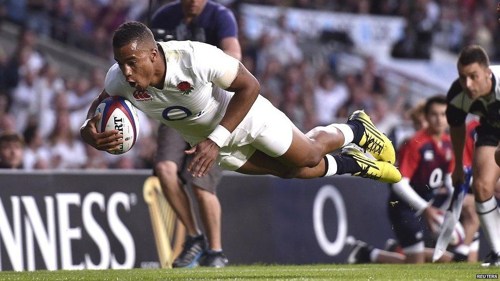 Anthony Watson scored twice for England