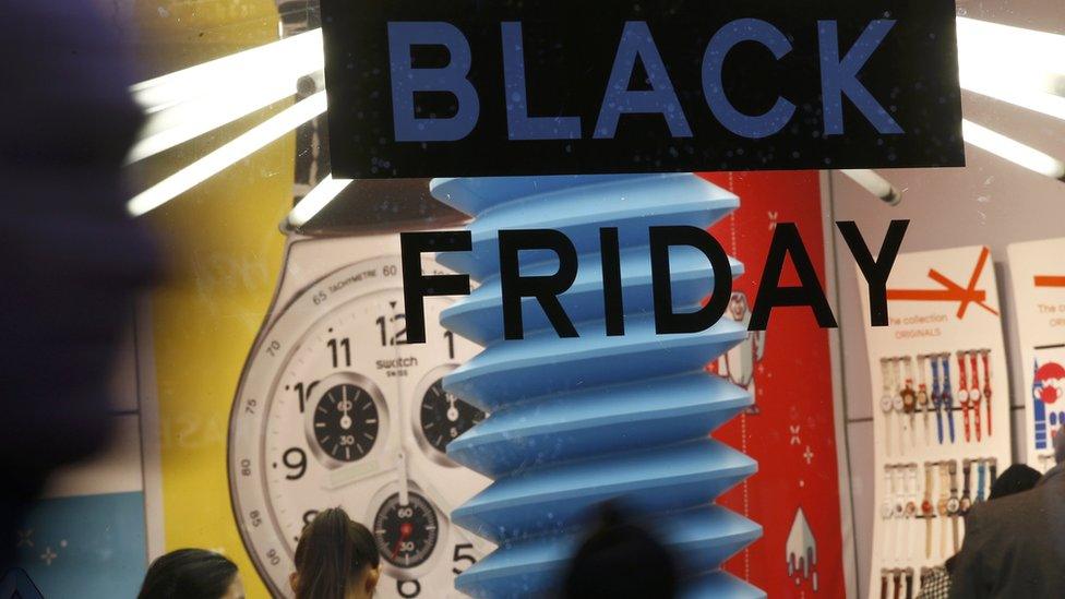 Black Friday window sign