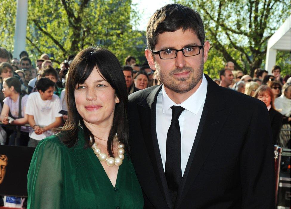 Louis Theroux and his wife Nancy Strang