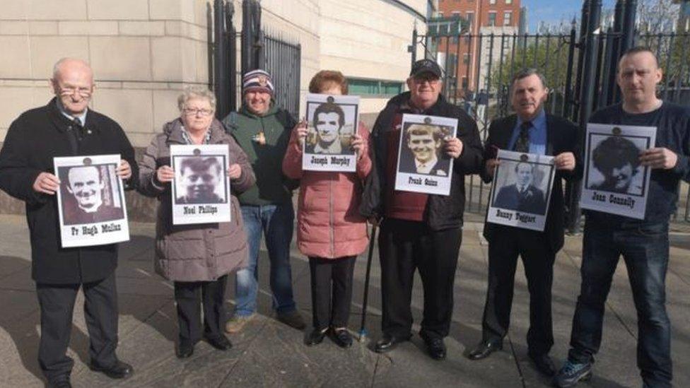 Relatives of some of the Ballymurphy victims