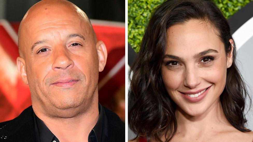 Vin Diesel and Gal Gadot