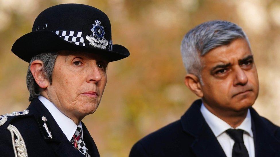 Cressida Dick with Sadiq Khan