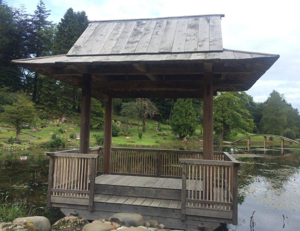 Japanese garden at Cowden Castle