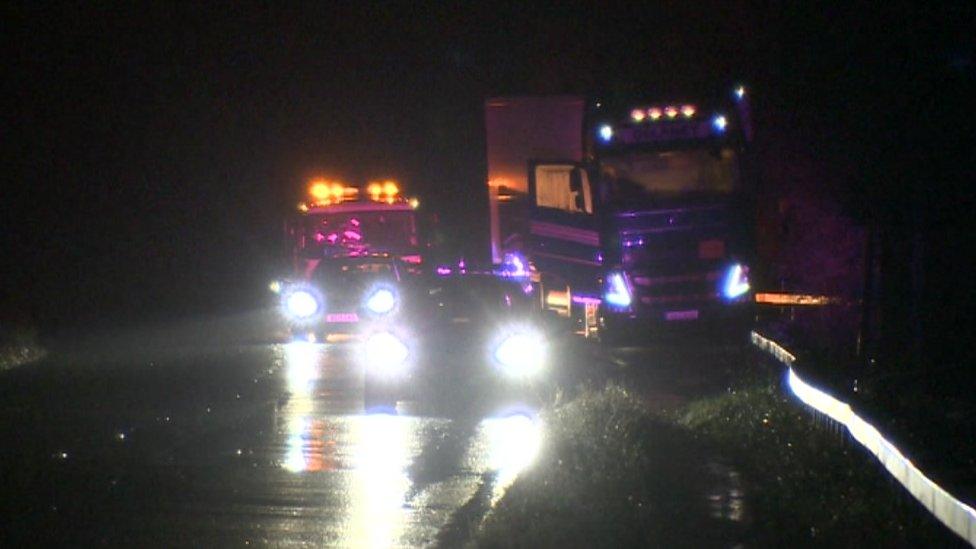 The A350 at Kington Langley, Wiltshire