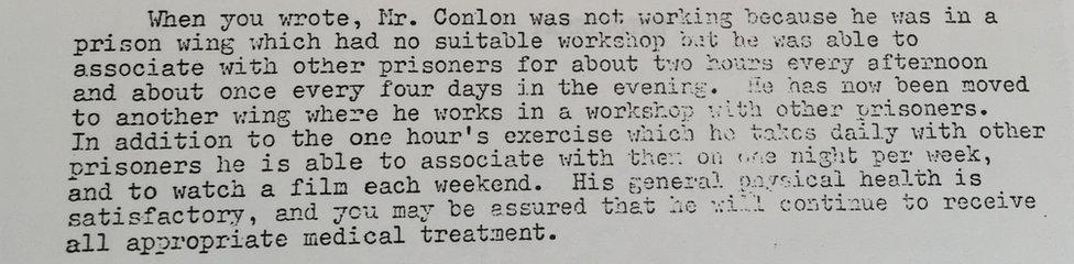 Reply to NI Civil Rights Association from a C Farrington at the Home Office on 24 June 1976