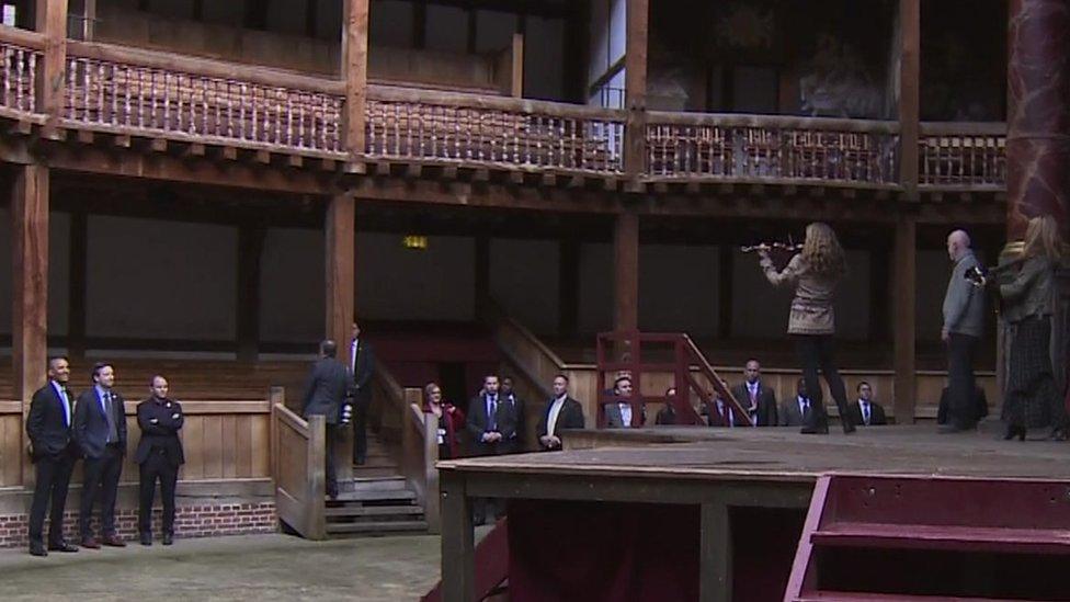 Mr Obama at the Globe Theatre