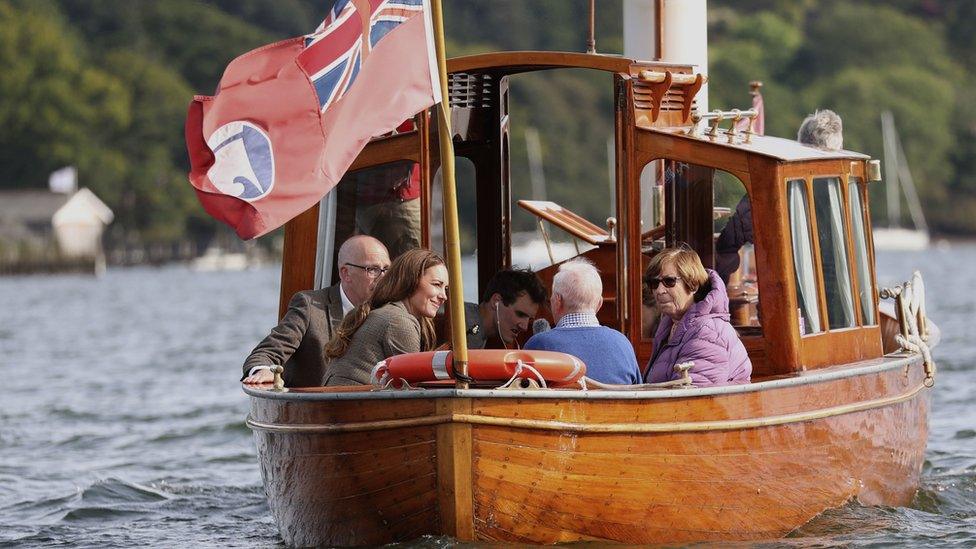 Duchess of Cambridge on Windermere