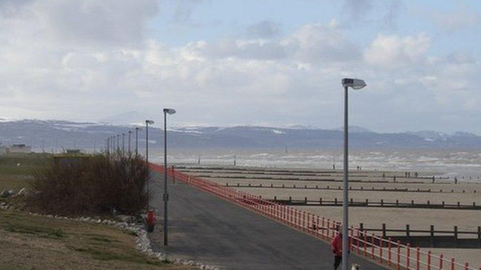 Rhyl beach front