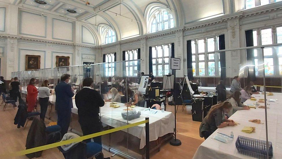 Counting at Lewes Town Hall