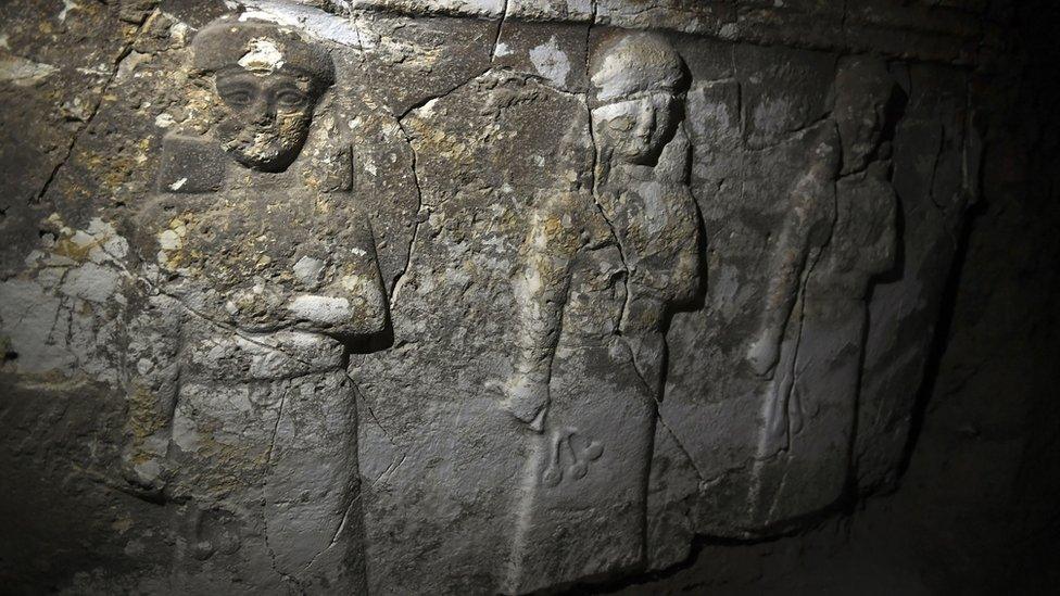 Treasures found inside tunnels dug by IS at Nebi Yunus