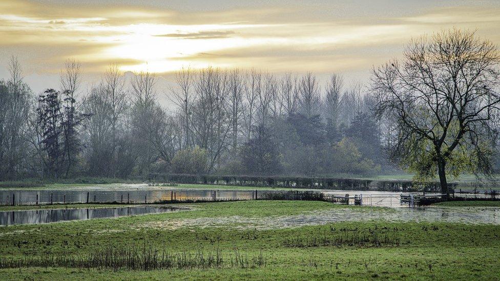 River Lugg in Herefordshire