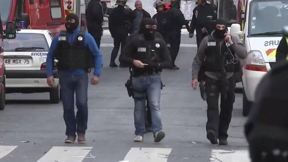 French security forces in Paris