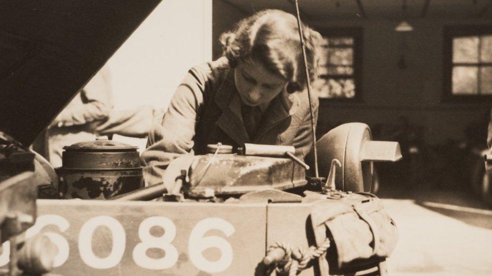 Queen Elizabeth II in the Auxiliary Territorial Service