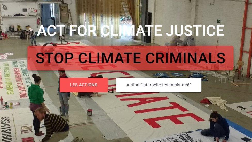 Act for climate justice homepage