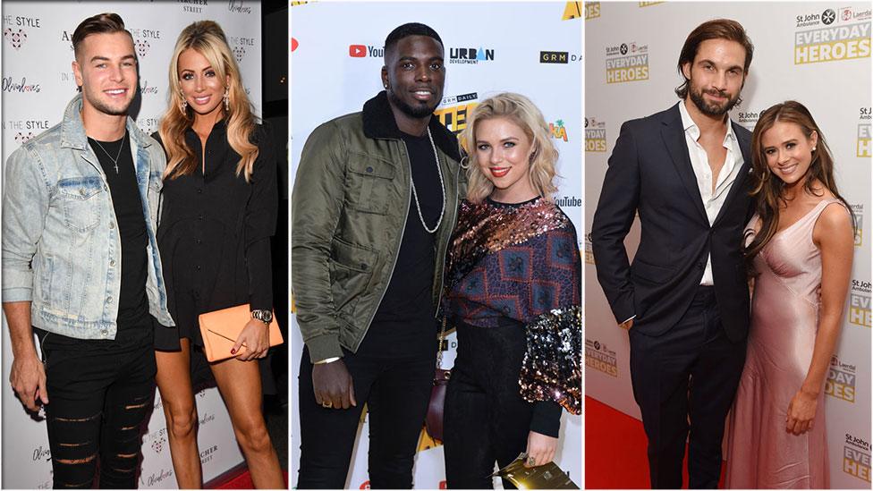 Chris Hughes and Olivia Attwood, Marcel Somerville and Gabby Allen, Jamie Jewitt and Camilla Thurlow