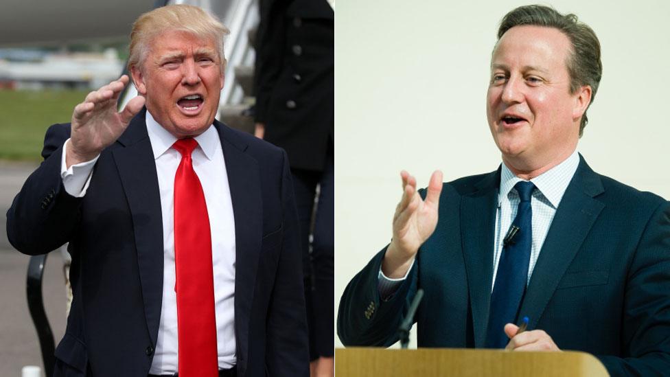 Donald Trump and David Cameron