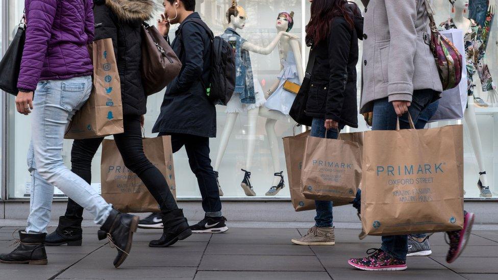 Shoppers on London's Oxford Street