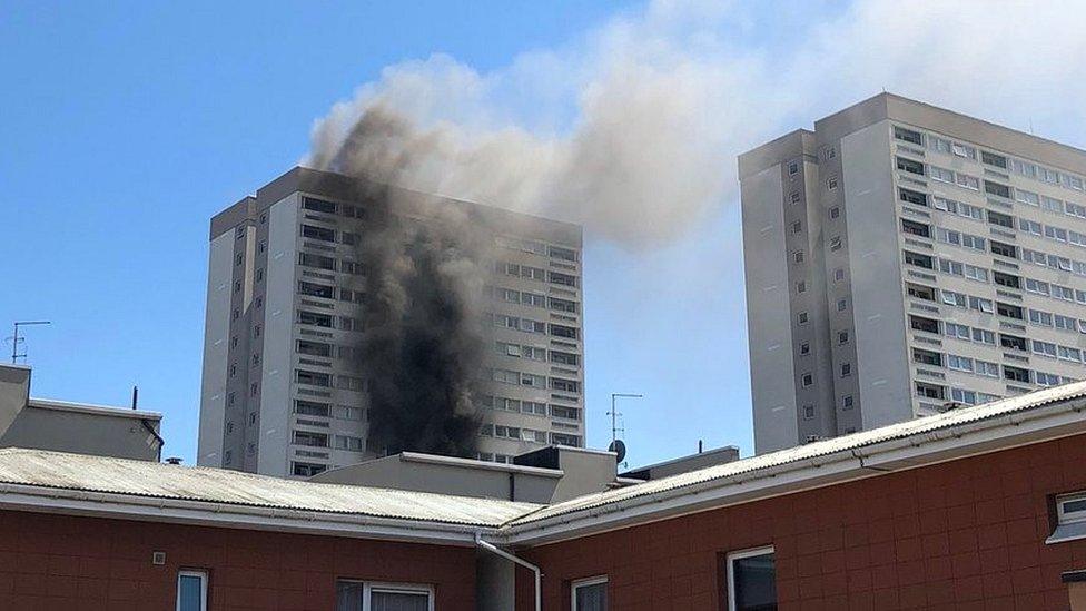 Tower block fire