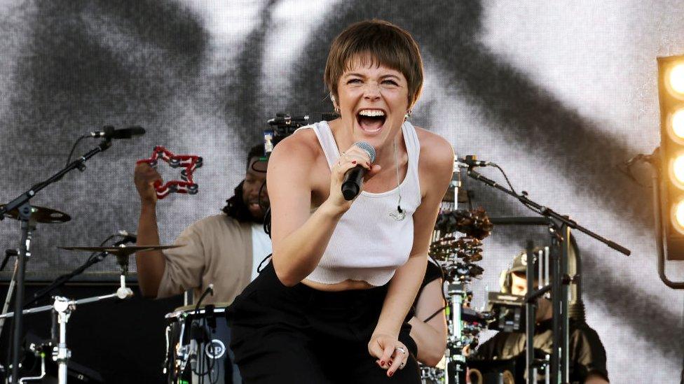 Maggie Rogers at the Coachella Festival