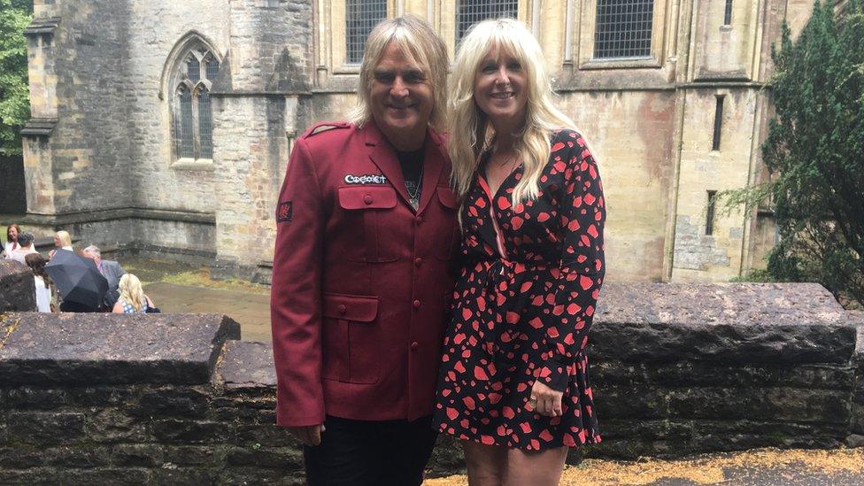 Mike Peters and his wife Jules