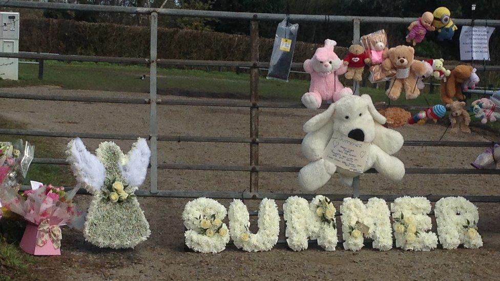 Tributes left to Summer Grant