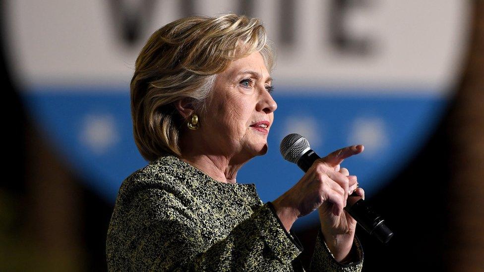 Democratic presidential nominee Hillary Clinton speaks during a campaign rally at The Smith Center for the Performing Arts on October 12, 2016 in Las Vegas, Nevada