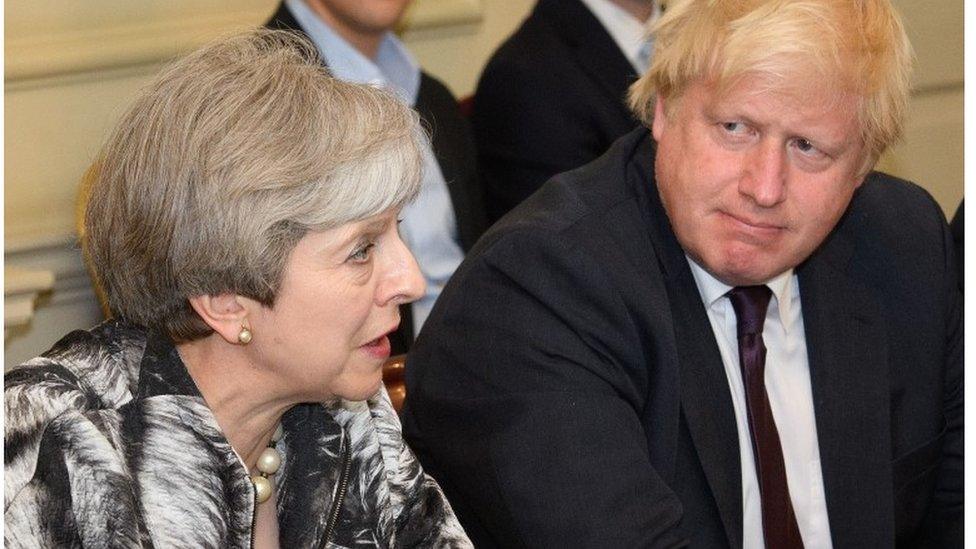 Theresa May and Boris Johnson