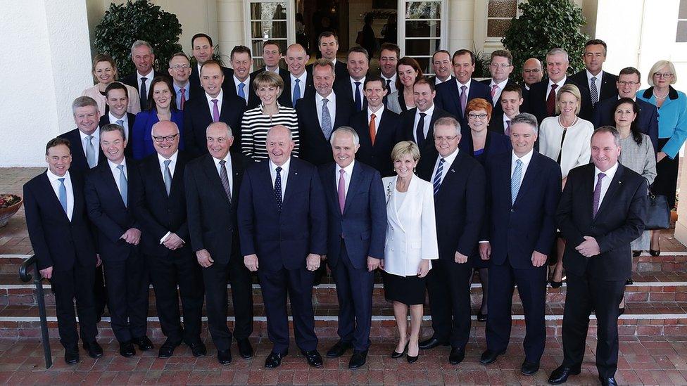 Malcolm Turnbull's cabinet in 2016