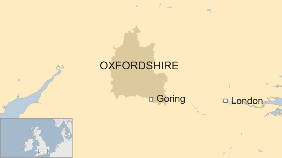 Map of Goring-on-Thames